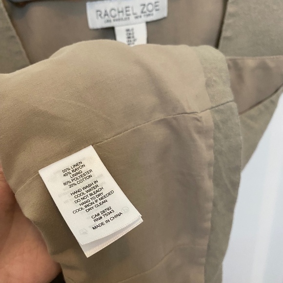 LINEN BLEND BEIGE VEST - Picture 4 of 5
